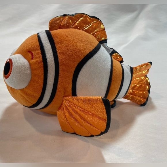 TY Disney Finding Nemo SPARKLE NEMO CLOWN FISH 8" Plush Stuffed Animal Toy - Picture 2 of 6